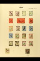 1903-11 USED COLLECTION  An Old Time Collection On Pages Which Includes 1903 Set To $1 Incl 30c X2 And 50c X2,... - Other & Unclassified