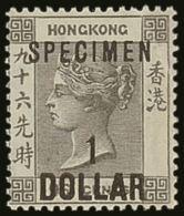1898  $1 On 96c Black With English Only Surcharge, Overprinted "Specimen", SG 53as, Superb Mint But Corner... - Autres & Non Classés