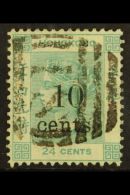 1880  10c On 24c Green, SG 27, Very Fine Used With Neat "S1" Cancel Centrally Placed Allowing The Portrait Ad... - Autres & Non Classés