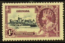 1935  1s Slate And Purple Silver Jubilee, Kite And Horizontal Log, SG 148 L., Very Fine Mint. For More Images,... - Grenada (...-1974)