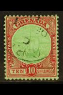 1913  10s Green And Red On Green, SG 101, Very Fine Used, Neat Cds Cancel. For More Images, Please Visit... - Grenade (...-1974)