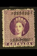 1881  ½d Dull Mauve, Variety "surcharge Double", SG 21b, Very Fine Mint, No Gum. RPS Cert. For More... - Grenade (...-1974)