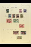 1920-1924 OLD TIME COLLECTION  On Leaves, Mint & Used, Inc 1920 Opts To 1.25m (on Piece) & 2.50m Used,... - Other & Unclassified