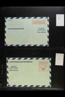 AIRMAIL POSTAL STATIONERY  1950-1978 Very Fine Unused Collection On Stock Pages, All Different, Inc Aerogrammes... - Otros & Sin Clasificación