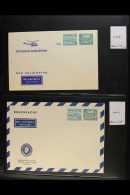 AIRMAIL POSTAL STATIONERY PRINTED TO PRIVATE ORDER  1952-1978 All Different Very Fine Unused Collection On Stock... - Sonstige & Ohne Zuordnung
