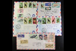 NEW CALEDONIA  1966-70 Commercial Air Covers Group Displaying A Colourful Range Of Stamps, Includes Airs To 13fr,... - Other & Unclassified