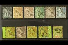 REUNION  1891-1901 USED GROUP, Comprising 1891 Opts Perf Set To 25c, 1891 02c On 20c, 1901 15c On 1f Etc. Fresh.... - Other & Unclassified