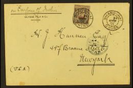 PO's IN CHINA  1901 (31 Aug) Printed Env From The Famous Silk Export Firm Of Ulysse Pila & Co. At Shanghai,... - Other & Unclassified