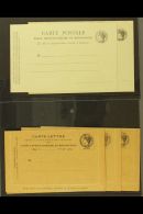 MADAGASCAR  CORPS EXPEDITIONNAIRE DE MADAGASCAR 1895 Printed Postcard, Complete Reply Card And Letter Cards (x3),... - Autres & Non Classés