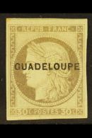 GUADELOUPE  1891 30c Brown Ceres, Overprinted, Yv 12, Very Fine Mint. For More Images, Please Visit... - Other & Unclassified