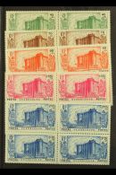 GUADELOUPE  1939 150th Anniv Of The Revolution Set Complete, Yv 142/6, In Superb Mint Blocks Of 4 (3nh, 1 Og).... - Altri & Non Classificati