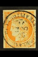 GUADELOUPE  1871 40c Orange, Ceres, Yv 13, Fine Used With "Guadeloupe Pointe A Pitre" Cds Cancel. For More... - Altri & Non Classificati