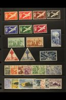 FRENCH SOMALI COAST  1943-66 AIR POST MINT COLLECTION On Stock Pages. Highly Complete For The Period With Only 6... - Autres & Non Classés