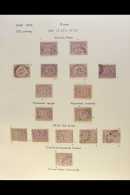 1872-75 SPHINX & PYRAMID - PENASSON PRINTING.  10pa MAUVE (SG 29) Specialized Mint & Used Study... - Autres & Non Classés