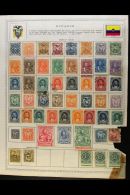 1865-1960s MINT & USED COLLECTION  A Mostly All Different Collection Presented On Printed Album Pages That... - Ecuador