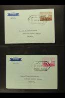 AIRLETTERS  1964 20np, 30np & 40np "Dhow" Design Airletters, Each Addressed To The British Postal Agency In... - Dubai