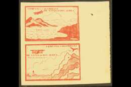 PRIVATE AIRS - COMPANIA COLOMBIANA DE NAVEGACION AREA  1920 (Oct) 10c Brown-red "Sea And Mountains" And "Cliffs... - Colombia