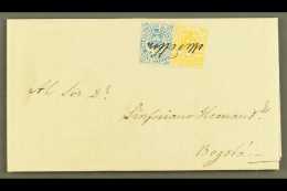 1872 (29 OCT) ENTIRE LETTER  From Medellin To Bogota Bearing 1868 20c Blue, Scott 55, And 1870 5c Yellow, Scott... - Kolumbien