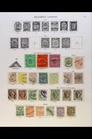 1870-1937 COLLECTION  On Leaves, Chiefly ALL DIFFERENT, Inc 1870 10p Used, 1877 To 5p Used, 1892-99 Inc 2c Red On... - Colombia