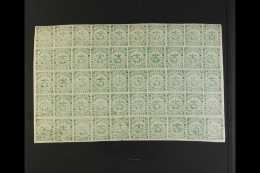 1868 LARGE MULTIPLE  50c Yellow Green, Scott 56, An Impressive Large Mint Pane Of 50 (10 X 5), Some Creasing And... - Colombia