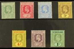 1907-08  Watermark MCA Set Complete To 1s, SG 25/31, Very Fine Mint. (7 Stamps) For More Images, Please Visit... - Cayman Islands