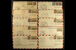 SPECIAL FLIGHTS COVERS  1933 All Different Collection Of Cacheted Covers, Inc Beauval-Green Lake, Ile A La... - Sonstige & Ohne Zuordnung