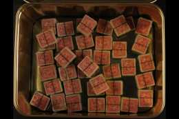 KEVII TWO CENTS CIGAR BOX STASH  1903 2c Rose-carmines (SG 176/77, Scott/Unitrade 90) USED HOARD Loose In A Cigar... - Autres & Non Classés