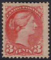 1870 - 88  3c Deep Rose Red, Ottawa And Montreal Printings, SG 81, Fine And Fresh Mint. For More Images, Please... - Altri & Non Classificati