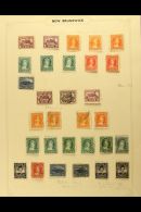 COLLECTION ON ALBUM PAGE  1860-63 Extensive Mint, Unused And Used Range To 17c (two Mint & One Used). A Few... - Other & Unclassified