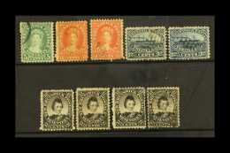 1860-63  Small But Interesting Range Comprising 5c Used, 10c Used (2), 12½c Used (2), Plus 17c Mint (3)... - Other & Unclassified