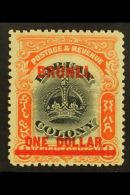 1906  $1 On 8c Green & Vermilion Top Value, SG 22, Fine Mint, Fresh. For More Images, Please Visit... - Brunei (...-1984)