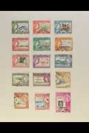 1937-1969 VERY FINE USED  All Different Collection On Pages. Includes 1964-68 Definitives Complete Set. (45... - British Virgin Islands