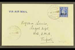 TRIPOLI  1948 Plain Airmail Cover, Local Address, Franked With KGVI 2½d "M.E.F." Ovpt, SG M13, Clear... - Italian Eastern Africa