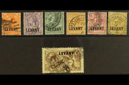 1921  Geo V British Currency Set To 2s 6d,  SG L18/24, Good To Fine Used. (7 Stamps) For More Images, Please... - Britisch-Levant