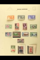 1935-1967 ATTRACTIVE ORIGINAL COLLECTION  On Album Pages, Mint And Used, Very Fine Condition Throughout. Note... - Honduras Britannico (...-1970)