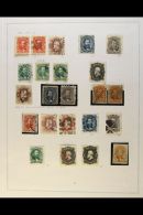 1866-1920 ATTRACTIVE COLLECTION  On Leaves, Some Mint But Mostly Used Stamps, Inc (all Used) 1866 Set Inc 500r... - Altri & Non Classificati