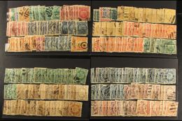 1868-1924 USED RANGES  With Some Duplication, Shades & Possible Postmark Interest Sorted By Issues On Stock... - Bolivia