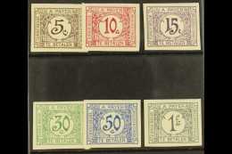 CONGO  POSTAGE DUE 1943 Set Complete IMPERFORATE PLATE PROOFS, Very Fine Mint (6 Proofs) For More Images, Please... - Otros & Sin Clasificación