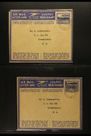 1944-61 AEROGRAMMES  FINE USED Or Cancelled To Order, Complete H&G 2/9, Clean & Fine (9). For More... - Other & Unclassified