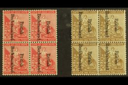 1893  1d Carmine And 2d Bistre Ovptd, SG 38/39, In Very Fine Mint Blocks Of 4. For More Images, Please Visit... - Otros & Sin Clasificación