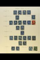 1870-1872 NUMERAL POSTMARKS.  An Interesting Collection Of Fine Used Chiefly 1d Stamps Cancelled By Nice Numeral... - Barbades (...-1966)