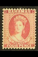 1882  4d Rose "Chalon", CA Wmk, Perf 12, SG 41, Very Fine Mint, Signed Holcombe. Pretty Stamp With Good Colour.... - Autres & Non Classés