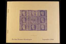 1946 RENNER MINI-SHEETS WITH ORIGINAL FOLDER.  Karl Renner Complete Set Of Miniature Sheets (Michel 772/75... - Otros & Sin Clasificación