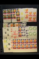 CHRISTMAS SEALS - PROOFS  1947-1968 Substantial Accumulation Of Progressive Colour Proofs, With And Without Gum... - Other & Unclassified