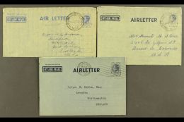 AEROGRAMMES  1944-1954 Used Selection Of All Different Postal Stationery Air Letter Sheets, Inc Scarce 1944 7d... - Other & Unclassified