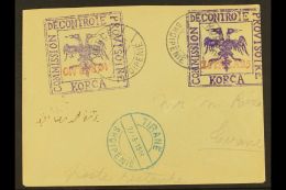 KORCE (KORITZA) LOCAL MILITARY POST.  1914 (19 March) Cover Addressed To Tirane, Bearing 10pa Violet & Red... - Albanië
