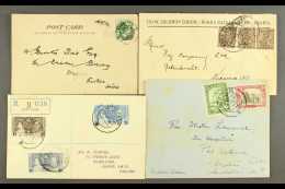 1905-59  An Interesting Cover Miscellany, Incl.  1905 Picture Postcard On S.S. Arcadia Bearing ½a Tied... - Aden (1854-1963)