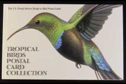 BIRDS  United States 1997 USPS Complete Book Of TROPICAL BIRDS Ready To Mail 20c Postcards, In Pristine... - Non Classés