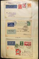 WONDERFUL OLD-TIME COVERS COLLECTION  1897 Through To About 1951 (mostly 1920's/30's/40's), Housed In Two... - Autres & Non Classés
