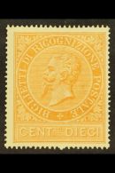 POSTAL RECOGNITION STAMP  1874 10c Orange-ochre, Sassone 1, Fine And Fresh Mint. Cat €200 (£150) For... - Non Classés